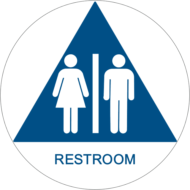 Unisex Restroom Sign Graphic