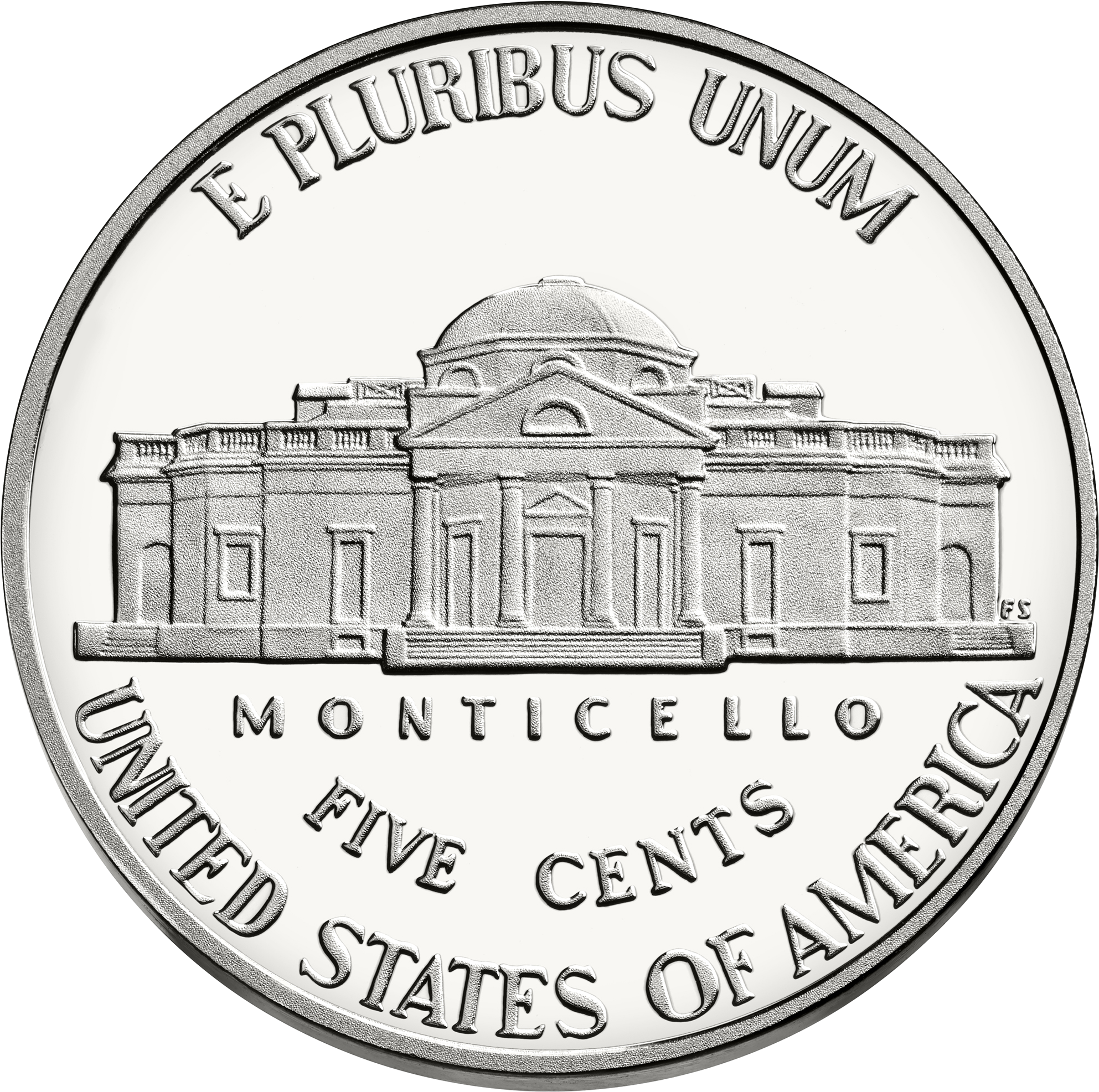 United States Nickel Reverse