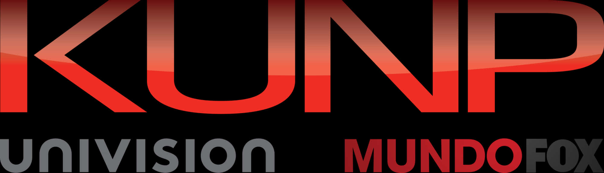 Univision Mundo Fox Logo Red Gradient Background
