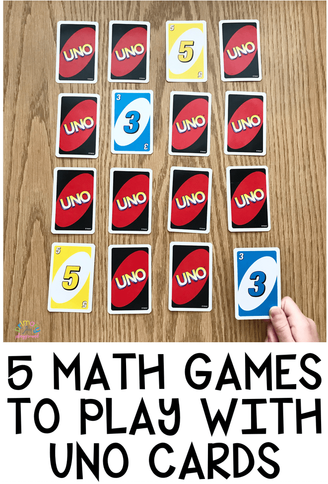 Uno Cards Math Games