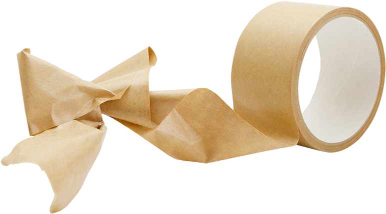 Unwound Brown Adhesive Tape