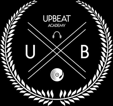 Upbeat Academy Logo Blackand White