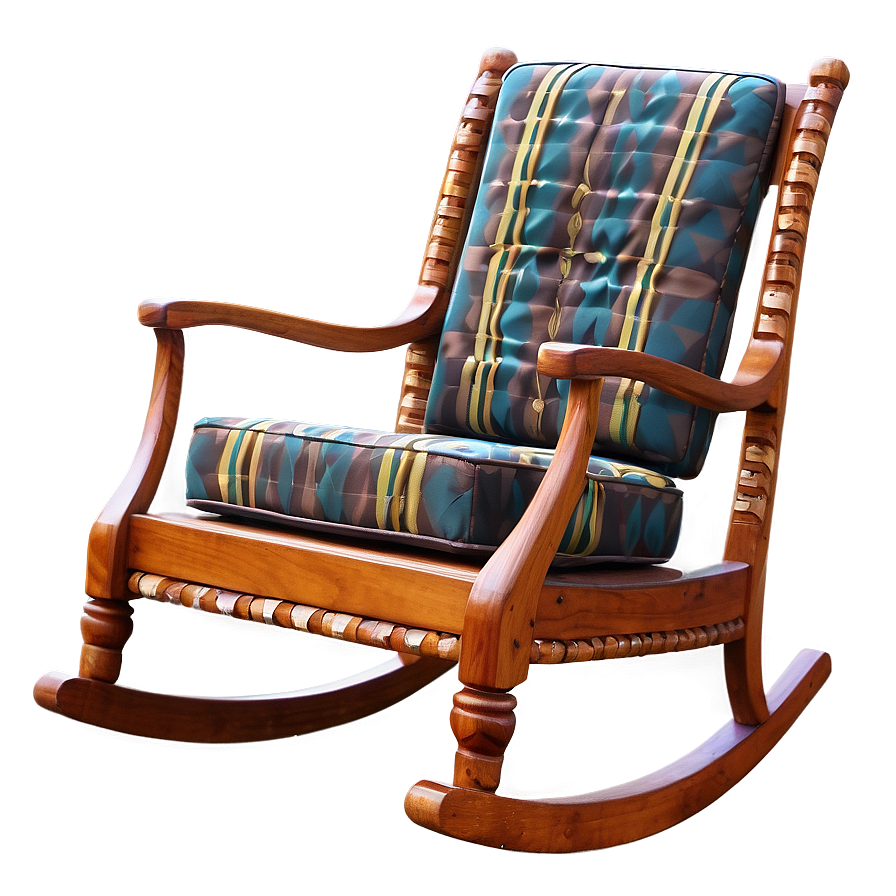 Upholstered Rocking Chair Png 06122024