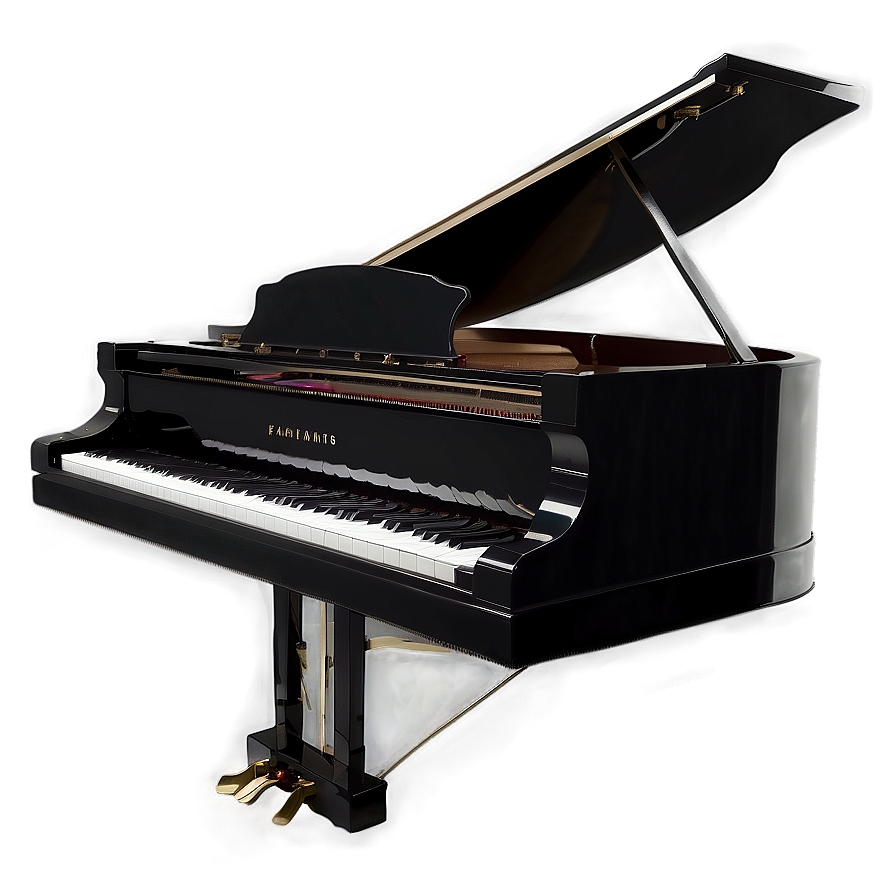 Upright Piano In Glossy Black Finish Png Gtx22