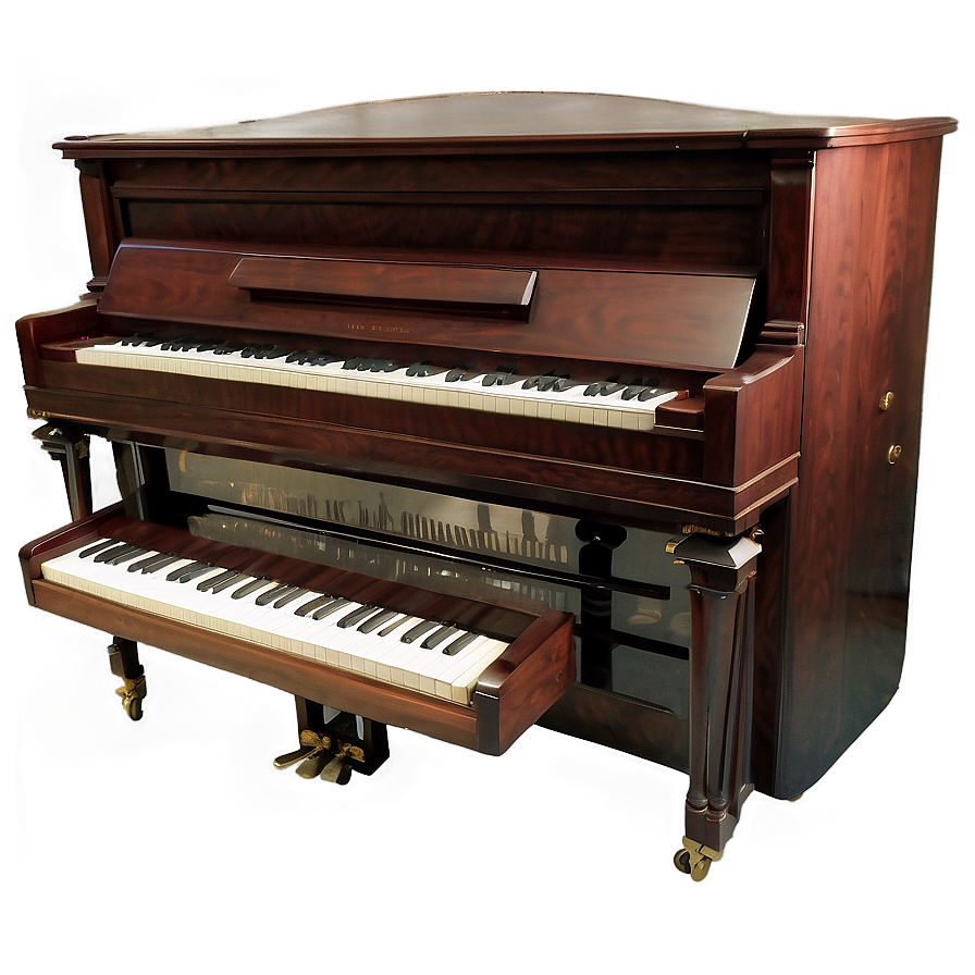 Upright Piano With Integrated Music Player Png Dqq14