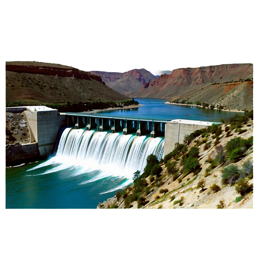 Upstream View Of Canyon Dam Png 41