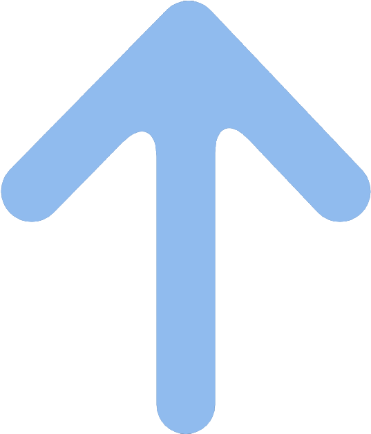 Upward Arrow Icon Blue Background