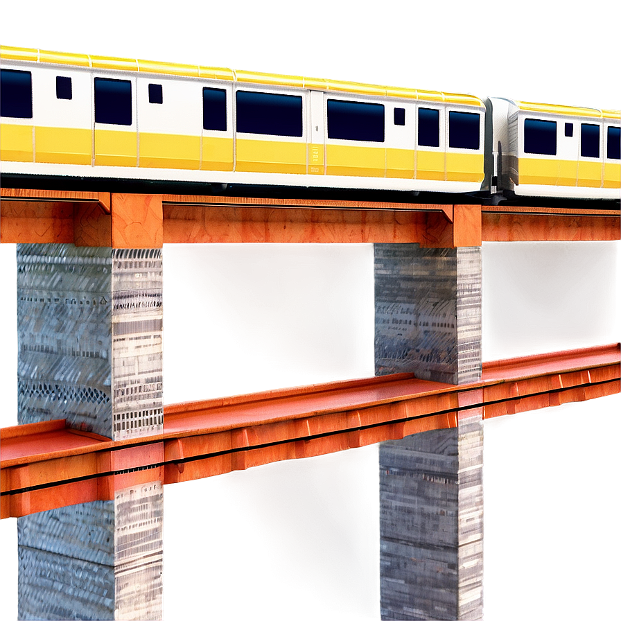 Urban Elevated Train Png 05212024