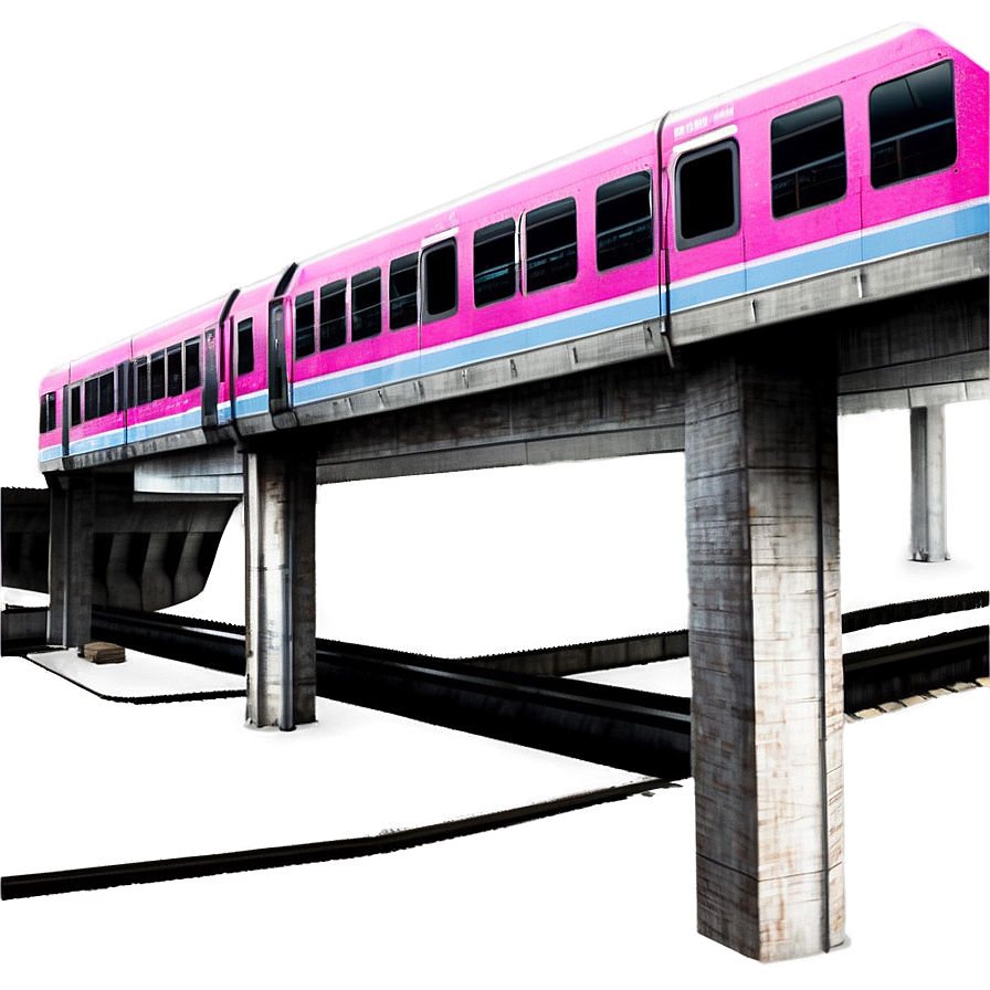 Urban Elevated Train Png Xjv31