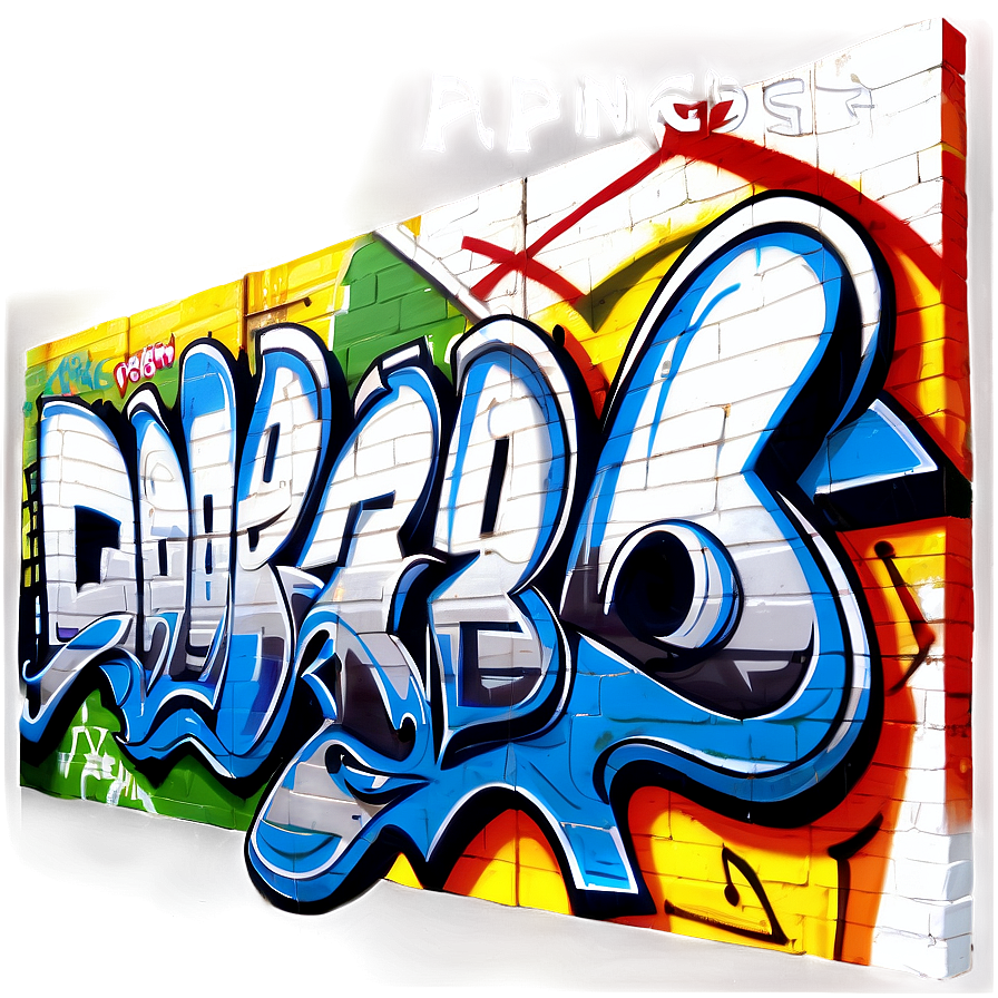 Urban Graffiti Mural Png 06282024