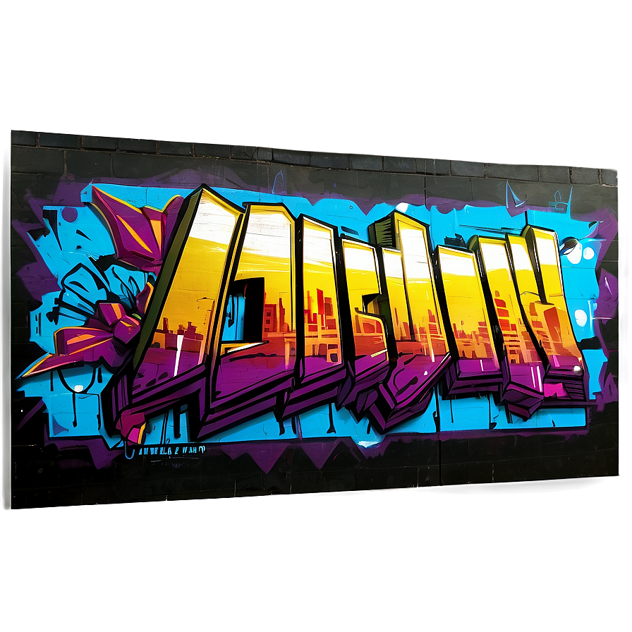 Urban Graffiti Mural Png 26