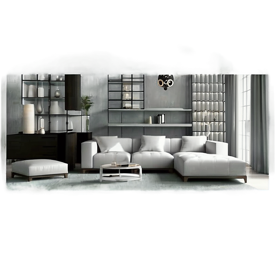 Urban Living Room Atmosphere Png 05242024
