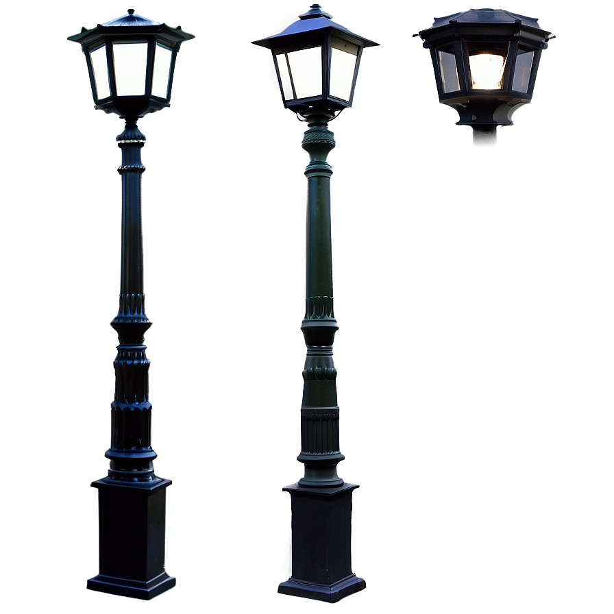 Urban Metal Light Post Png Grc