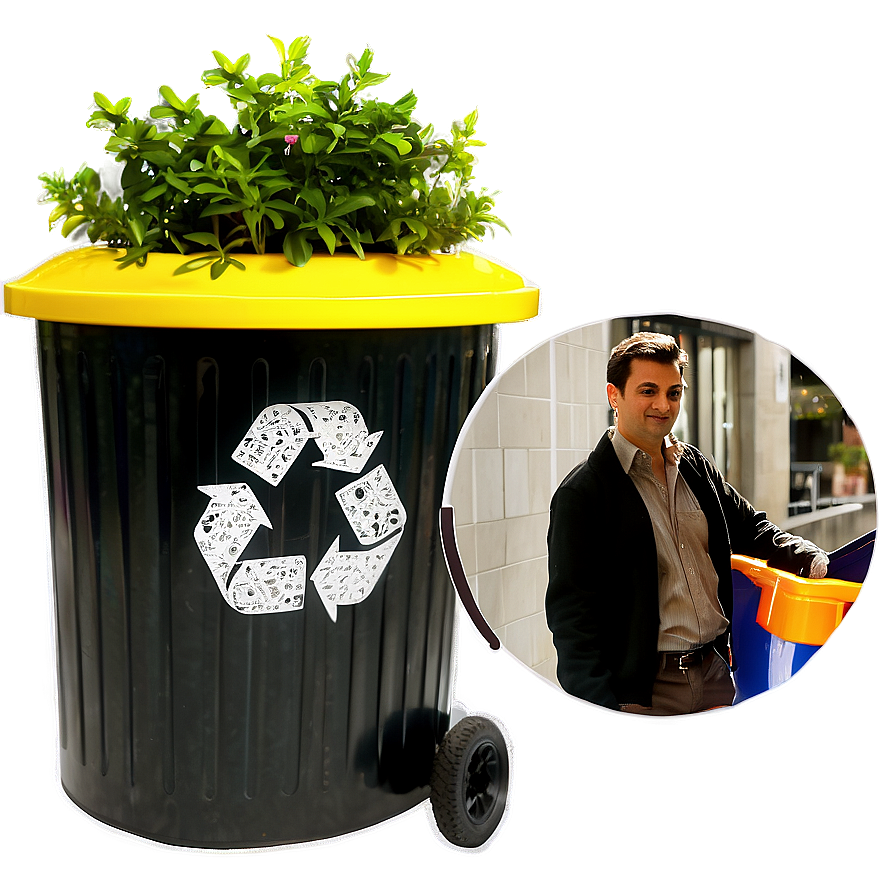 Urban Recycle Bin Png 22