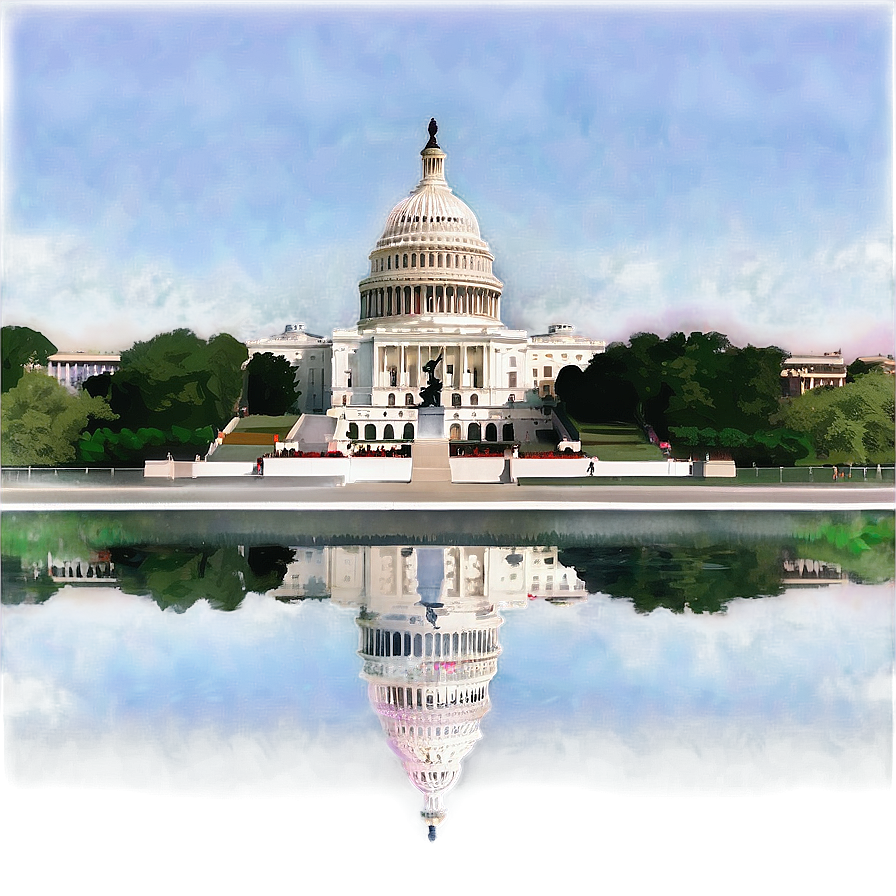 Us Capitol Reflecting Pool Png Jip16