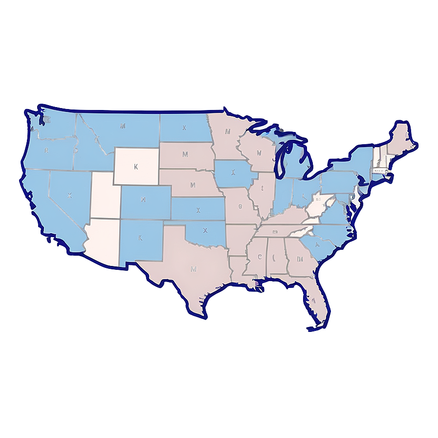 Us Map Outline For Craft Activities Png Stc60