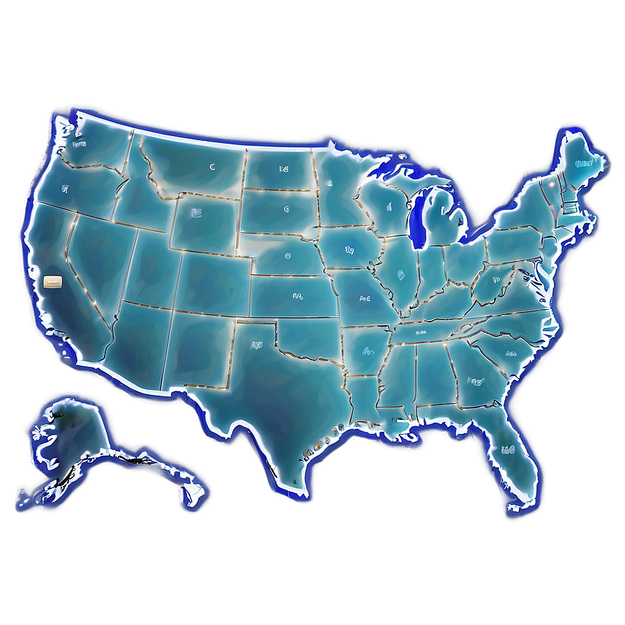 Us Map Outline For Home Decor Png Vxe11