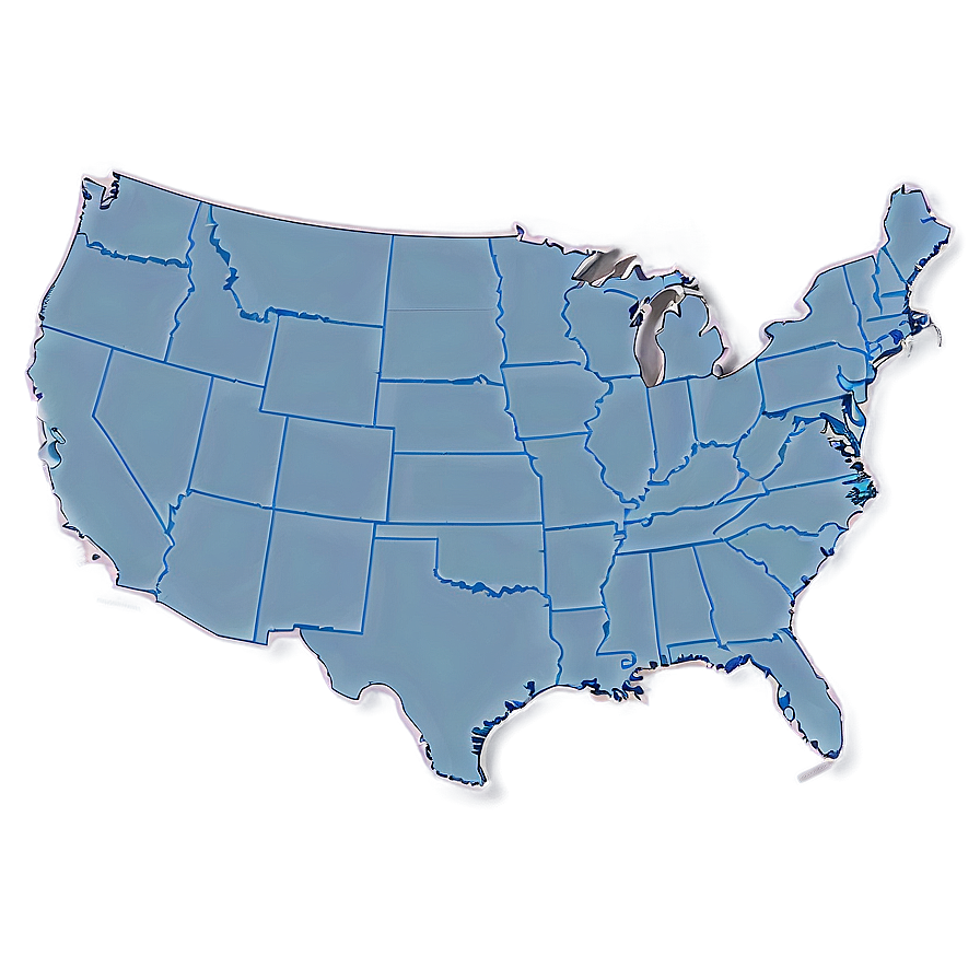 Us Map Outline For Kids Png Cwx