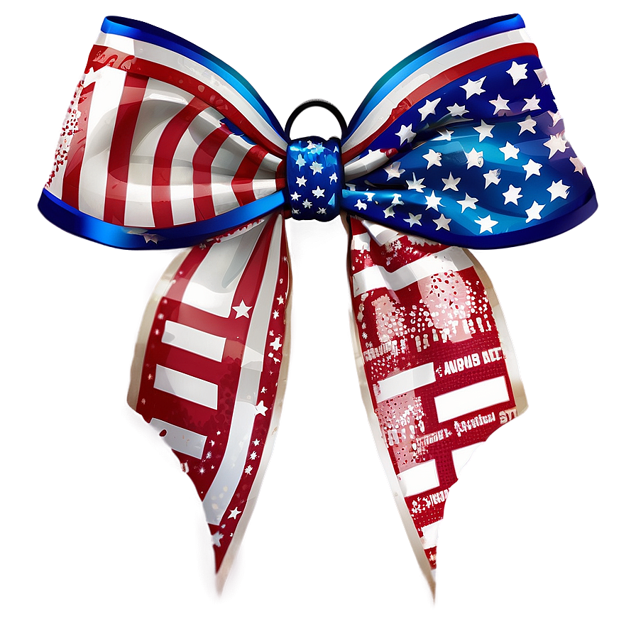 Usa Flag Cheer Bow Png Vaq