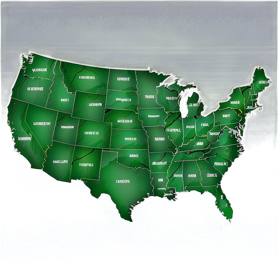 Usa Map For Powerpoint Png Qsb95