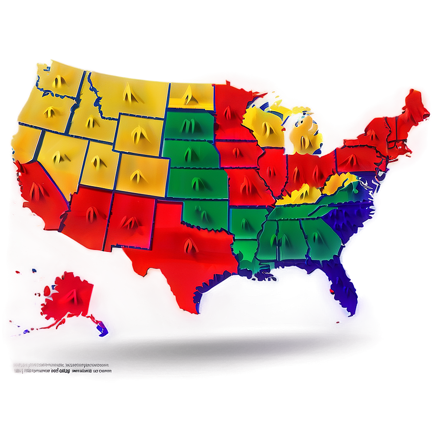 Usa Map Icon Png 05252024