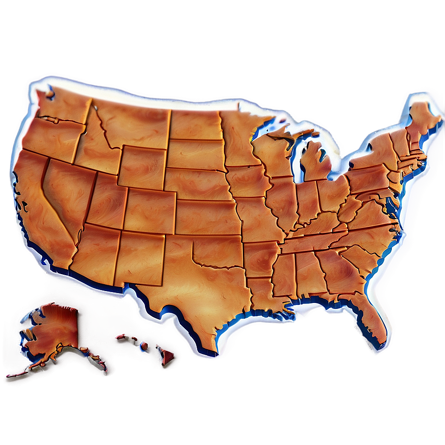 Usa Map Puzzle Png 72