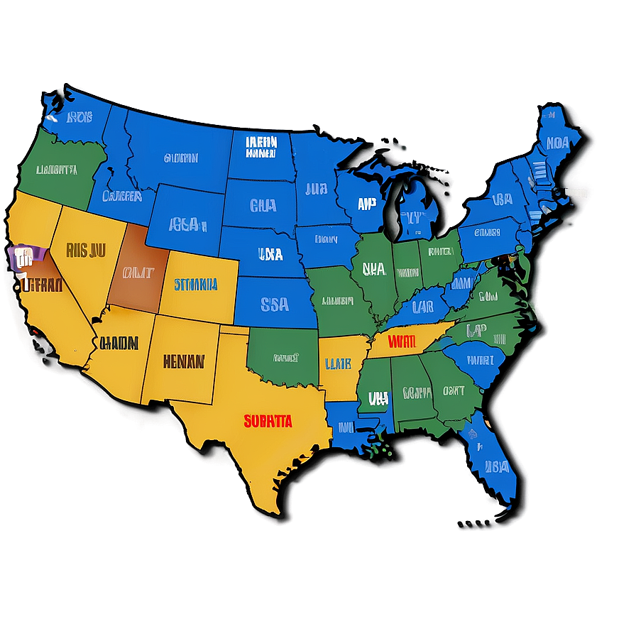 Usa Map With Counties Png 1