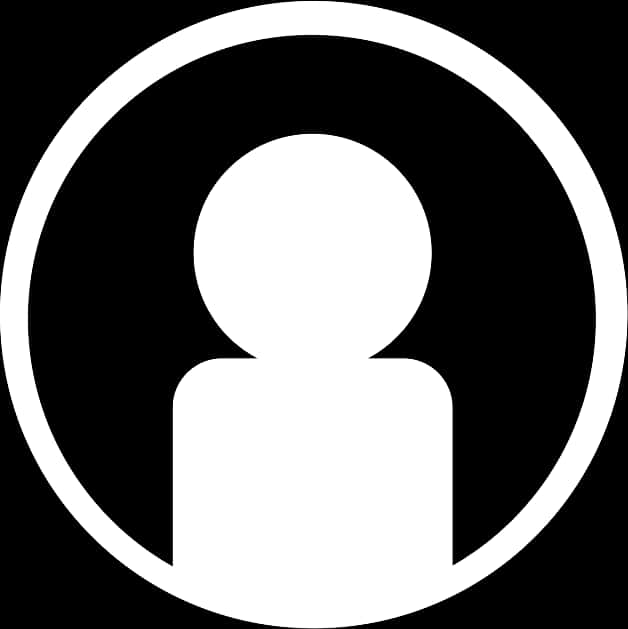 User Icon Blackand White Circle