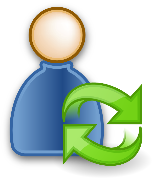 User Icon With Refresh Arrow