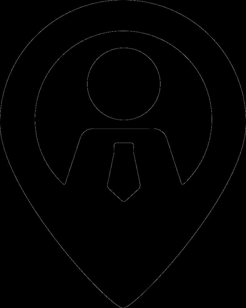 User Location Iconwith Tie