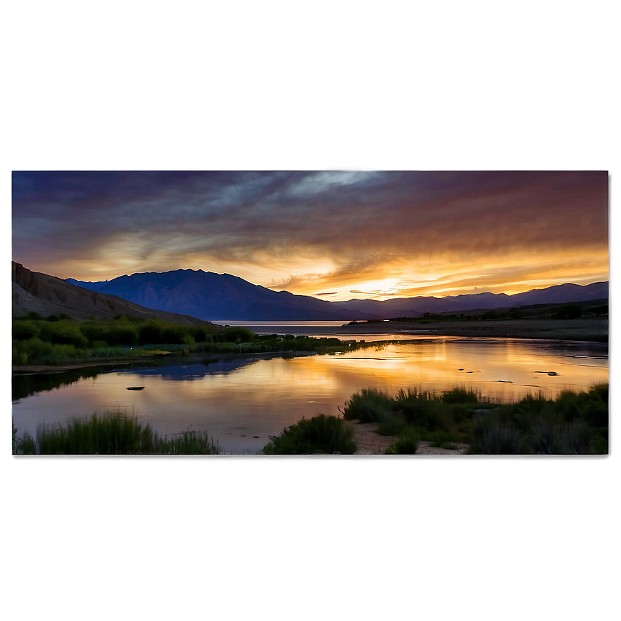 Utah Lake State Park Sunset Png Gfi47