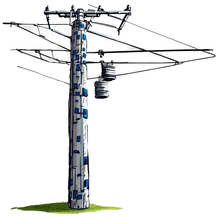 Utility Pole With Transformers Png Uqa23