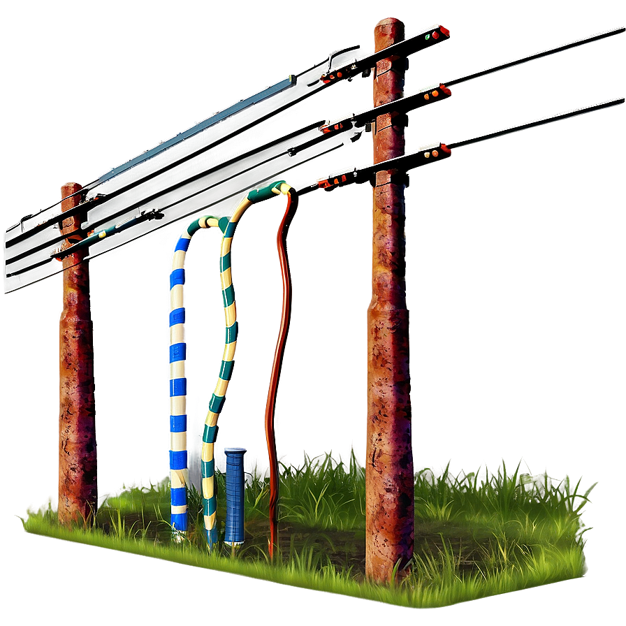 Utility Pole With Wires Png 06262024