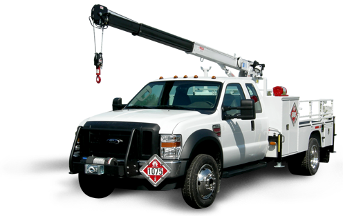 Utility Service Truckwith Crane