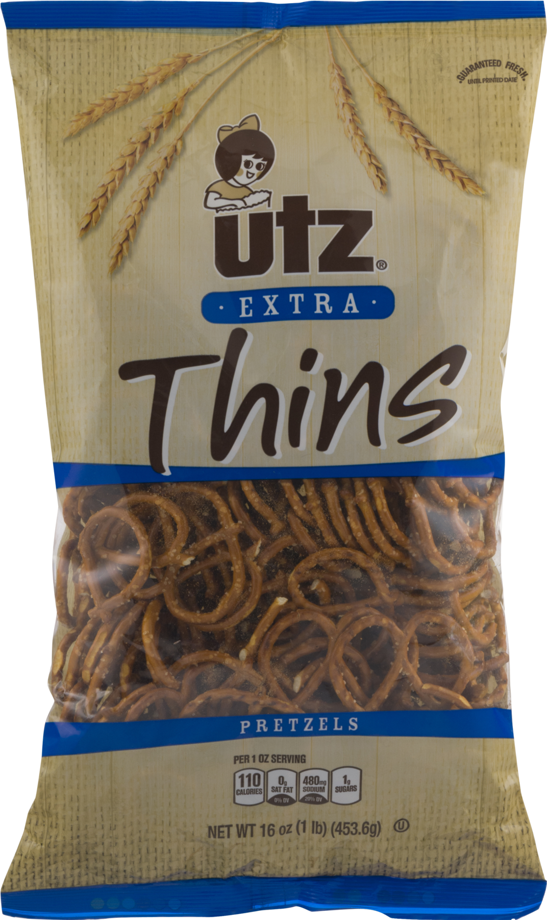 Utz Extra Thins Pretzels Package