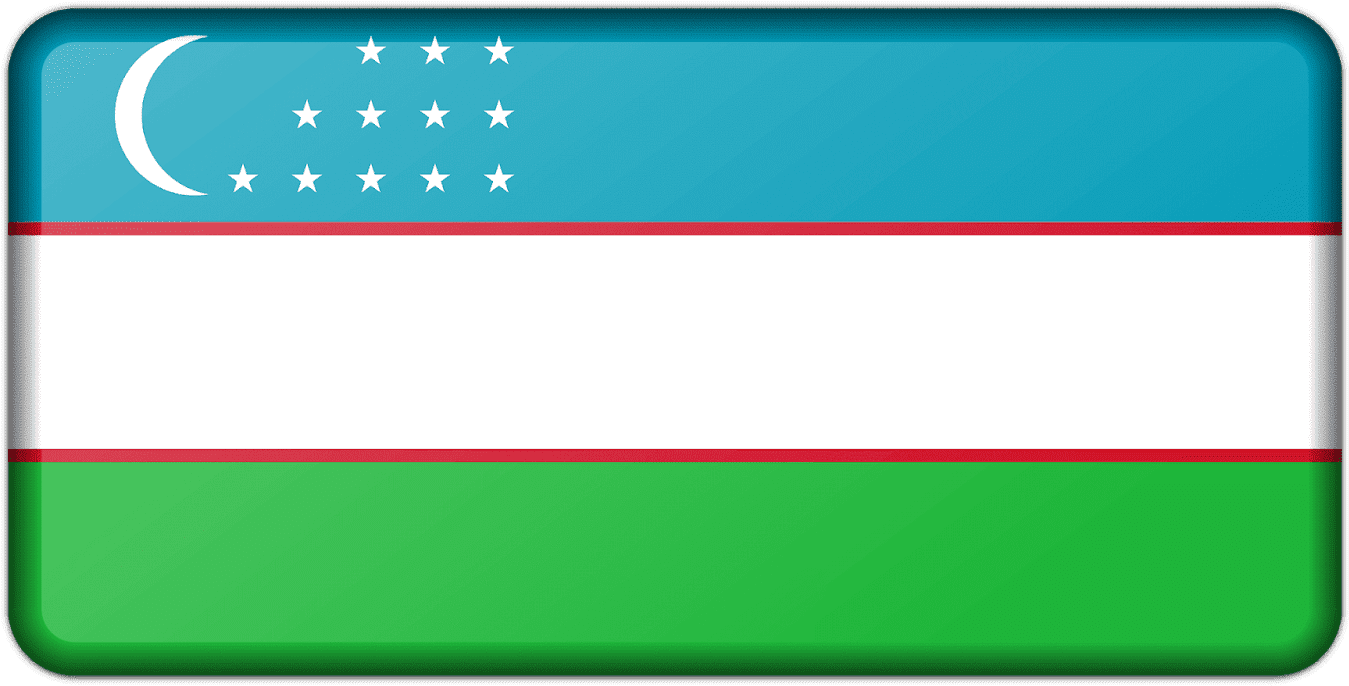 Uzbekistan Flag Graphic Design