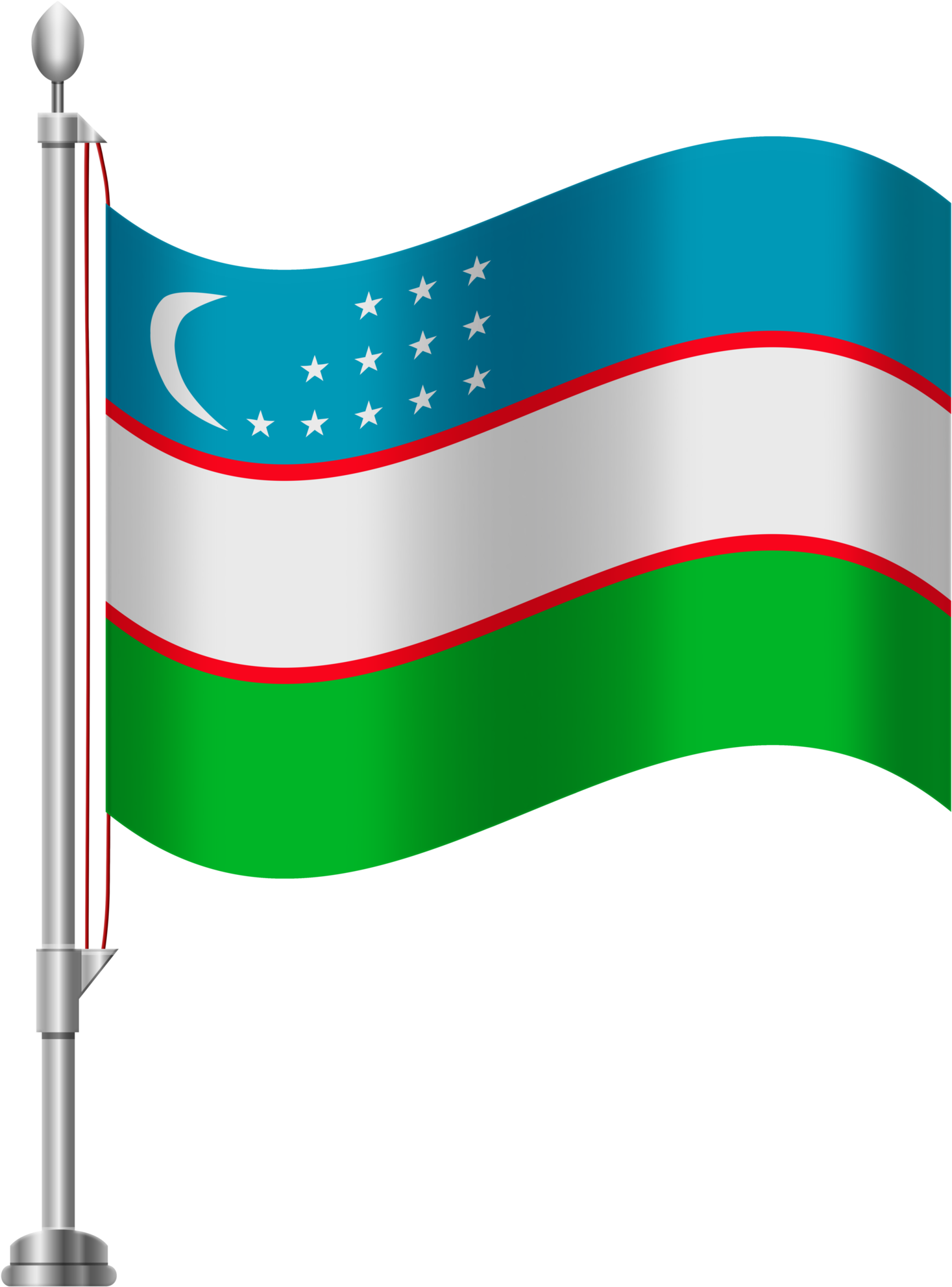 Uzbekistan National Flagon Pole