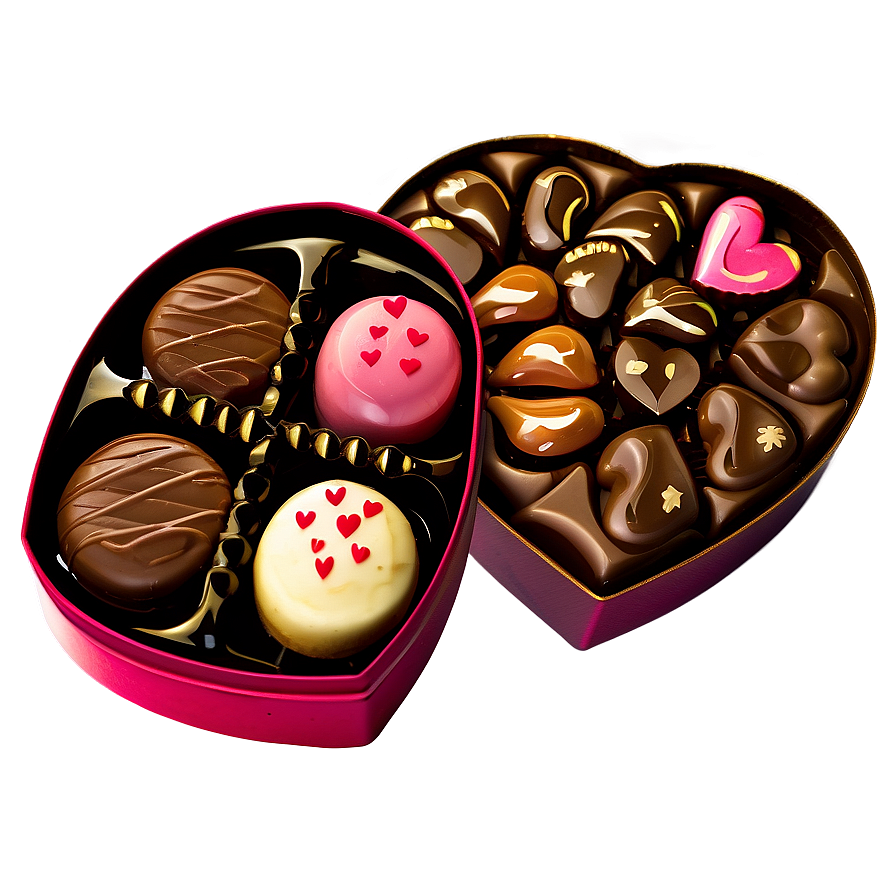 Valentine Chocolate Box Png 05242024