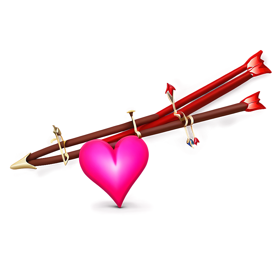 Valentine Heart Arrow Png 06262024