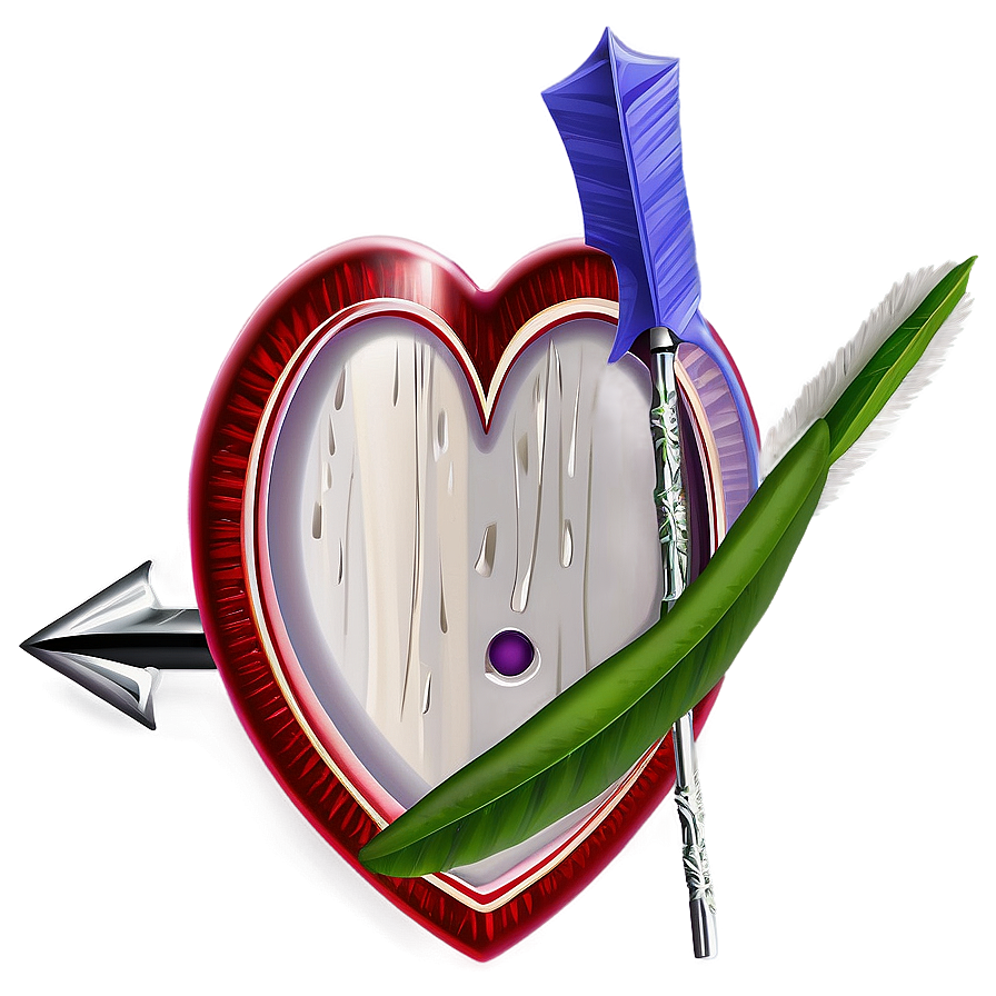 Valentine Heart Arrow Png Wir16