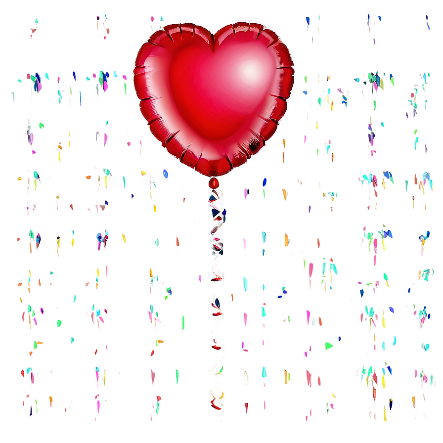 Valentine Heart Balloon Png 16