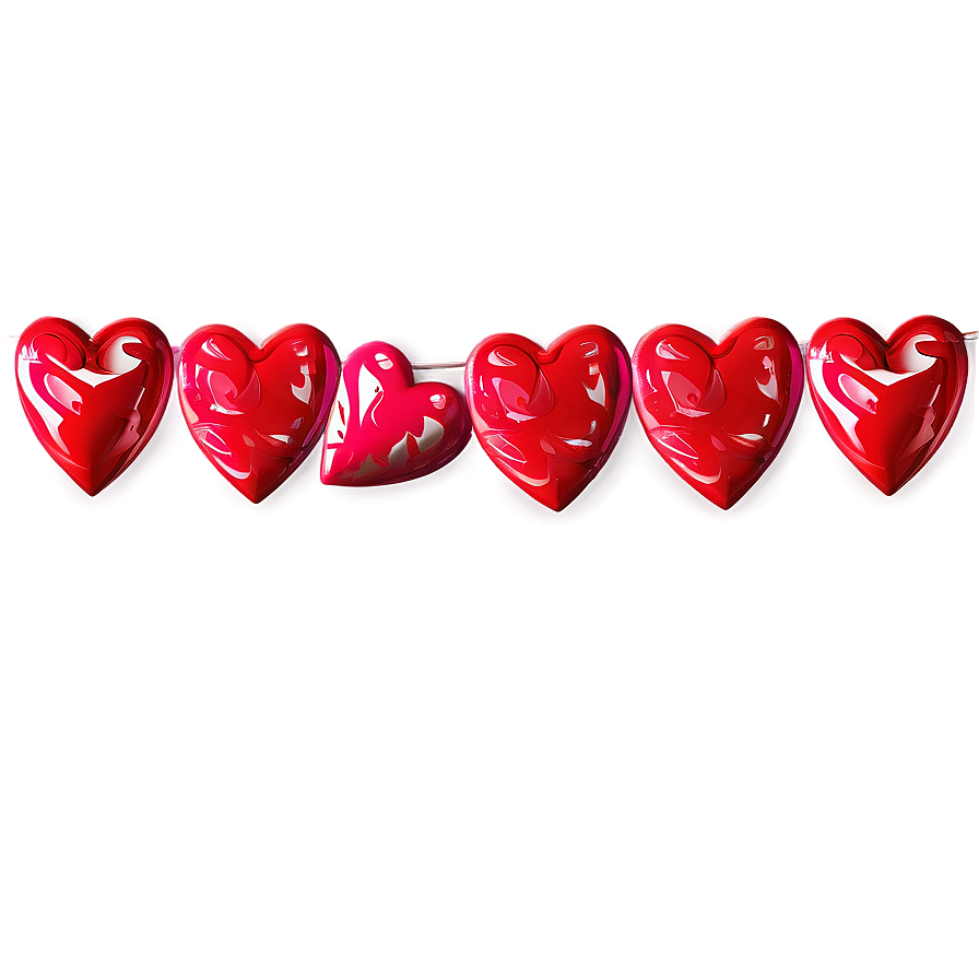 Valentine Heart Banner Png Fjr52