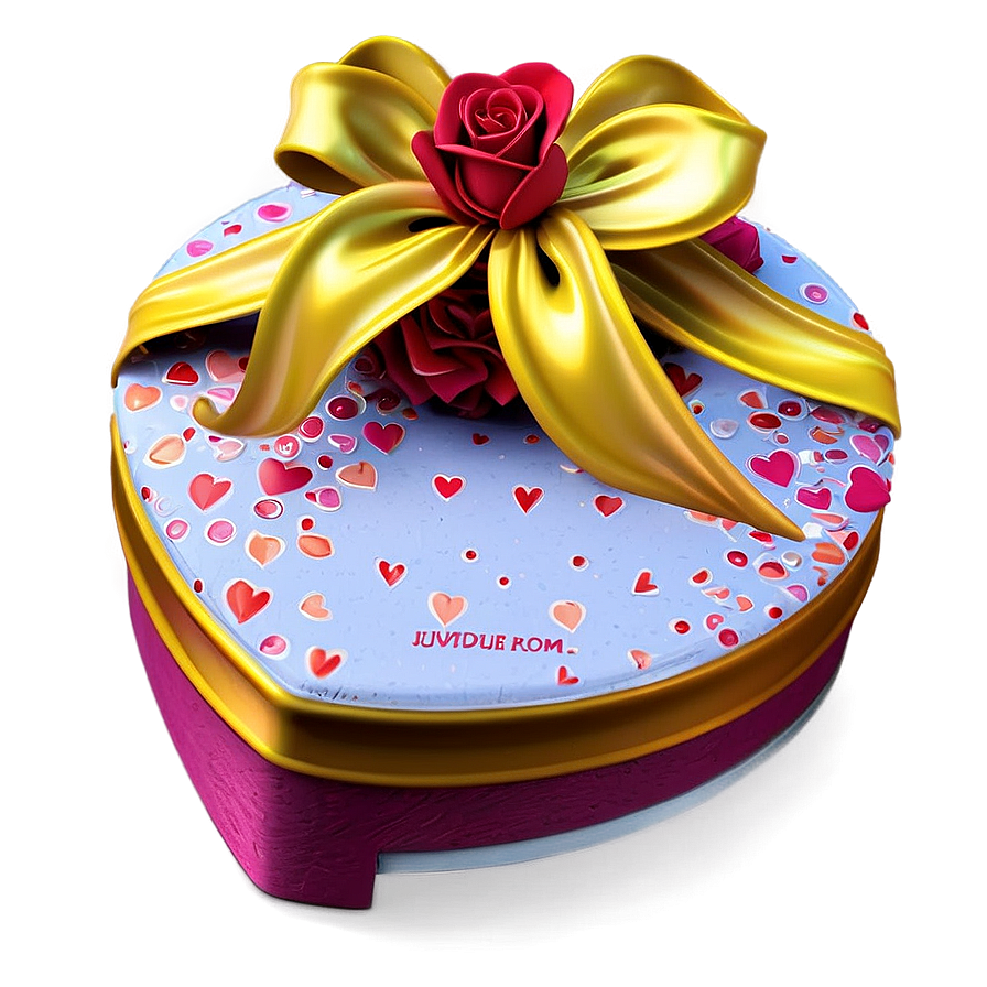 Valentine Heart Gift Png 06262024