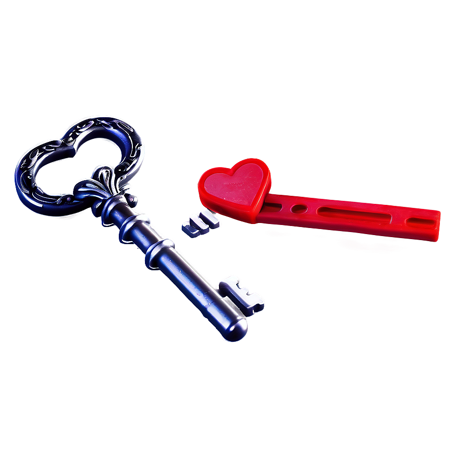 Valentine Heart Key Png 93