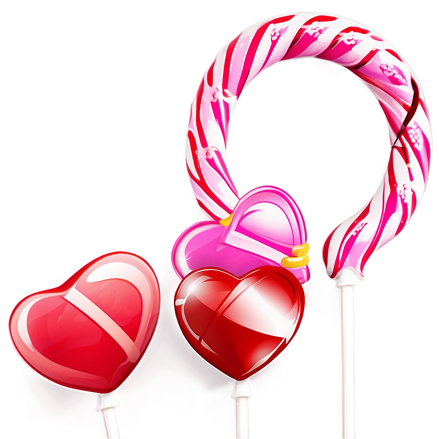 Valentine Heart Lollipop Png 5