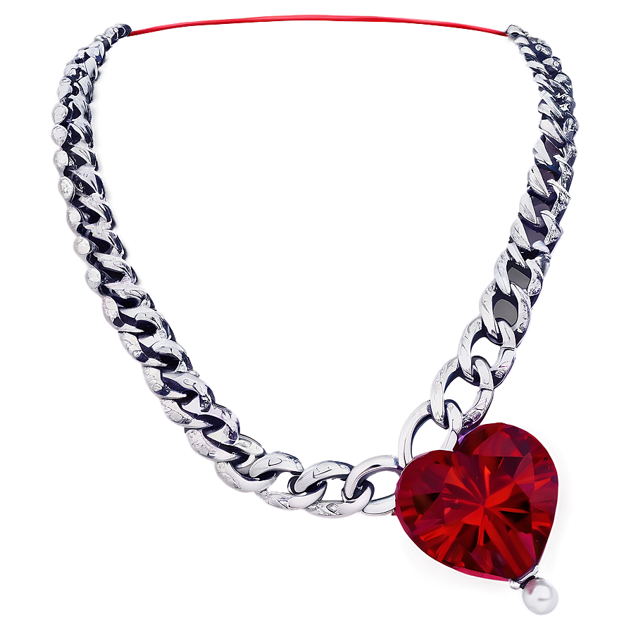 Valentine Heart Necklace Png Hme87