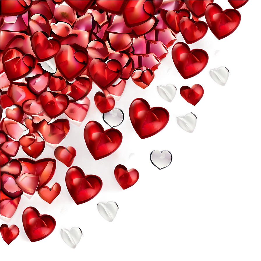 Valentine Heart Petals Png Qos92