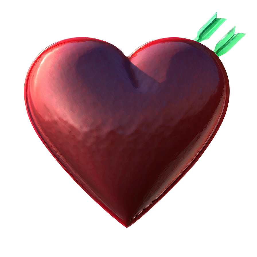 Valentine Heart With Arrow Png 76