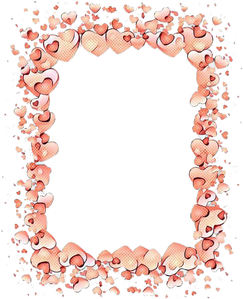 Valentine Hearts Frame P N G