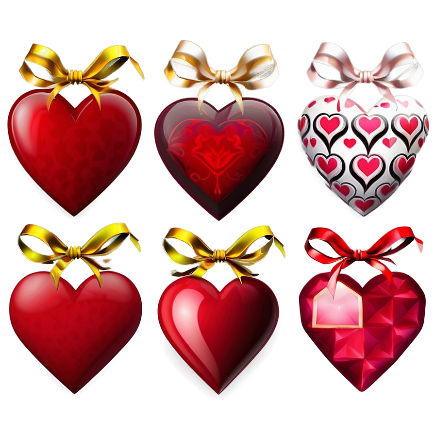 Valentine's Day Hearts Png 05062024